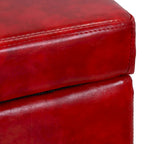 York Upholstered Quilted Stitched Flip-Top Storage Bench