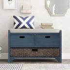 Fully Assembled Shoe Bench with Removable Cushion