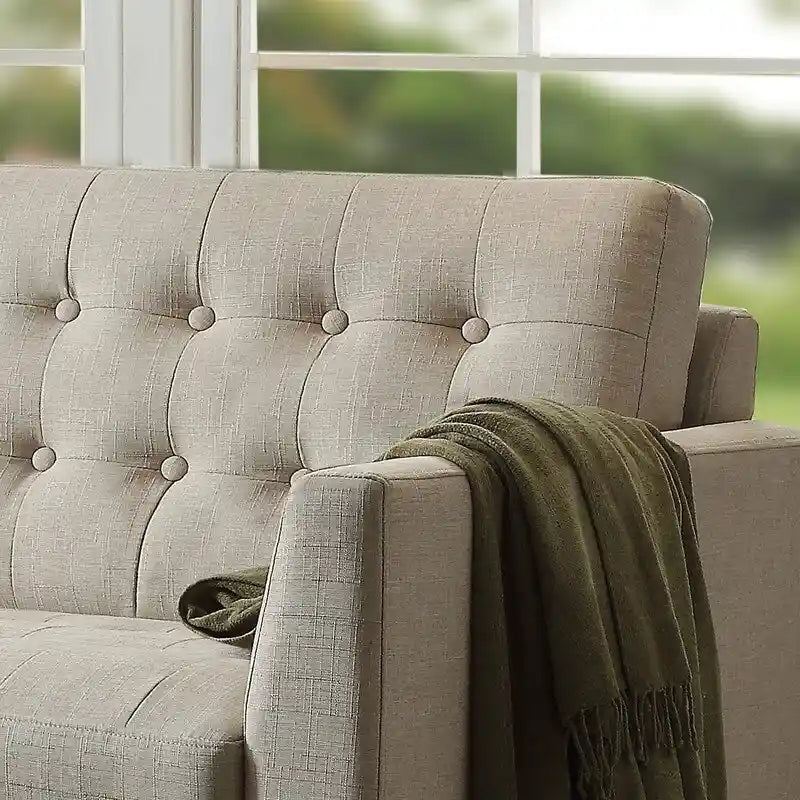 Moser Bay Estrella Multicolor Tufted Square Arm Loveseat 33 inches Wide