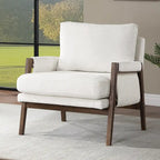 Mid-Century Modern 30 W Chenille Upholstered Accent Leisure Armchair