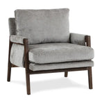 Mid-Century Modern 30 W Chenille Upholstered Accent Leisure Armchair