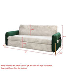JASIWAY 67 in. Width Modern Pull Out Queen Size Sofa Bed