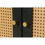 Accent Storage Cabinet With 4 Rattan Doors