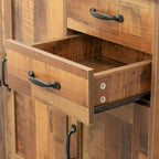 Modern Wood Buffet Sideboard with 2 doors&1 Storage and 2drawers -Entryway Serving Storage Cabinet Doors-Dining Room Console