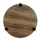Moril Transitional 41-inch Steel Round 3-Piece Coffee Table and Side Tables Set by Furniture of America