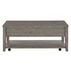Coober Antique Grey Finish Grey Fiber Cement Table with Shelf by iNSPIRE Q Modern