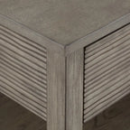 Coober Antique Grey Finish Grey Fiber Cement Table with Shelf by iNSPIRE Q Modern