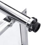 Grondin Modern Contemporary 2-Tier Console Table with Tempered Glass Top, Bottom Shelf, Steel and Acrylic Frame