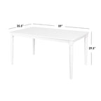Simple Living 7-piece Albury Cross Back Dining Set