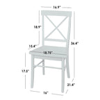 Simple Living 7-piece Albury Cross Back Dining Set