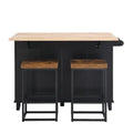 Kitchen Island Set with Drop Leaf and 2 Seatings