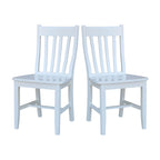 Copper Grove Quince Solid Wood Schoolhouse Chairs, Set of 2