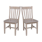 Copper Grove Quince Solid Wood Schoolhouse Chairs, Set of 2