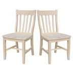 Copper Grove Quince Solid Wood Schoolhouse Chairs, Set of 2