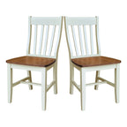 Copper Grove Quince Solid Wood Schoolhouse Chairs, Set of 2