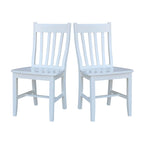 Copper Grove Quince Solid Wood Schoolhouse Chairs, Set of 2