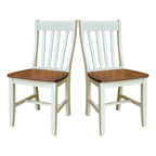 Copper Grove Quince Solid Wood Schoolhouse Chairs, Set of 2