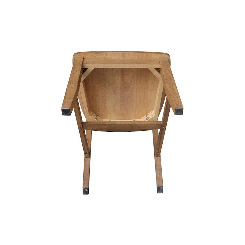 Copper Grove Quince Solid Wood Schoolhouse Chairs, Set of 2