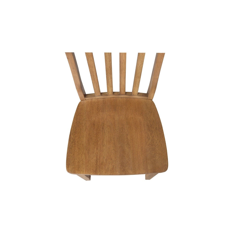Copper Grove Quince Solid Wood Schoolhouse Chairs, Set of 2