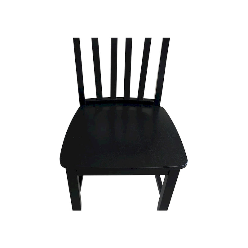 Copper Grove Quince Solid Wood Schoolhouse Chairs, Set of 2