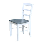 36 Round Extension Dining Table With 4 Madrid Chairs