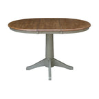36 Round Extension Dining Table With 4 Madrid Chairs
