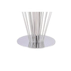 Somette Fiona Round Dining Table with Pedestal Base - Silver