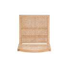 Manhattan Comfort Hamlet Dining Chair in Black and Natural Cane - Set of 2