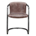 Macari Frita Modern Leather Dining Chairs, Set of 2