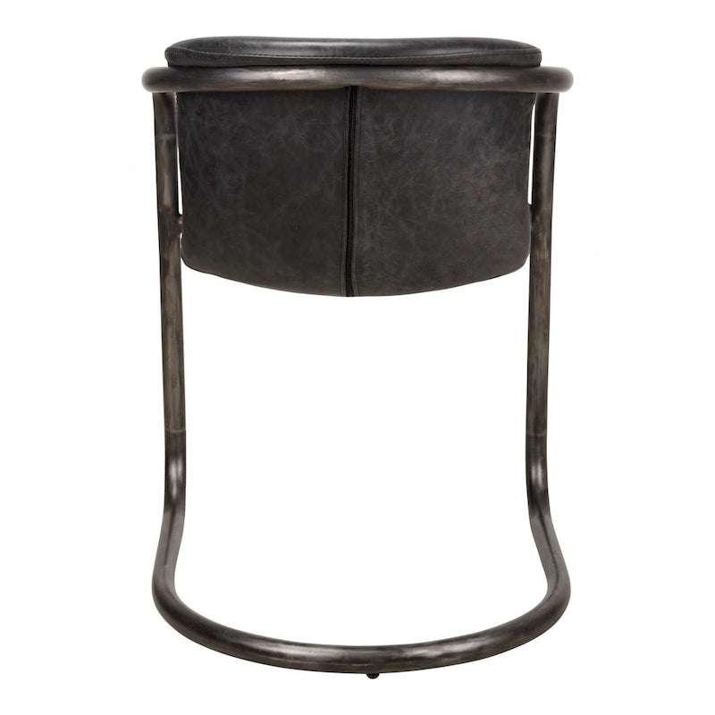 Macari Frita Modern Leather Dining Chairs, Set of 2