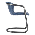 Macari Frita Modern Leather Dining Chairs, Set of 2