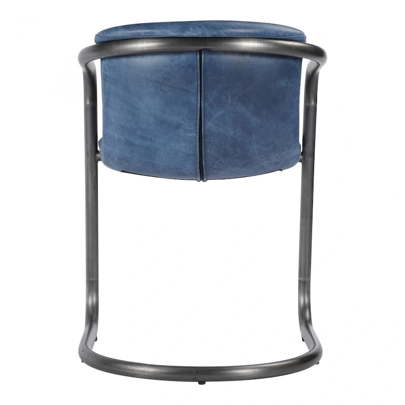 Macari Frita Modern Leather Dining Chairs, Set of 2