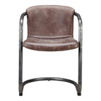 Macari Frita Modern Leather Dining Chairs, Set of 2