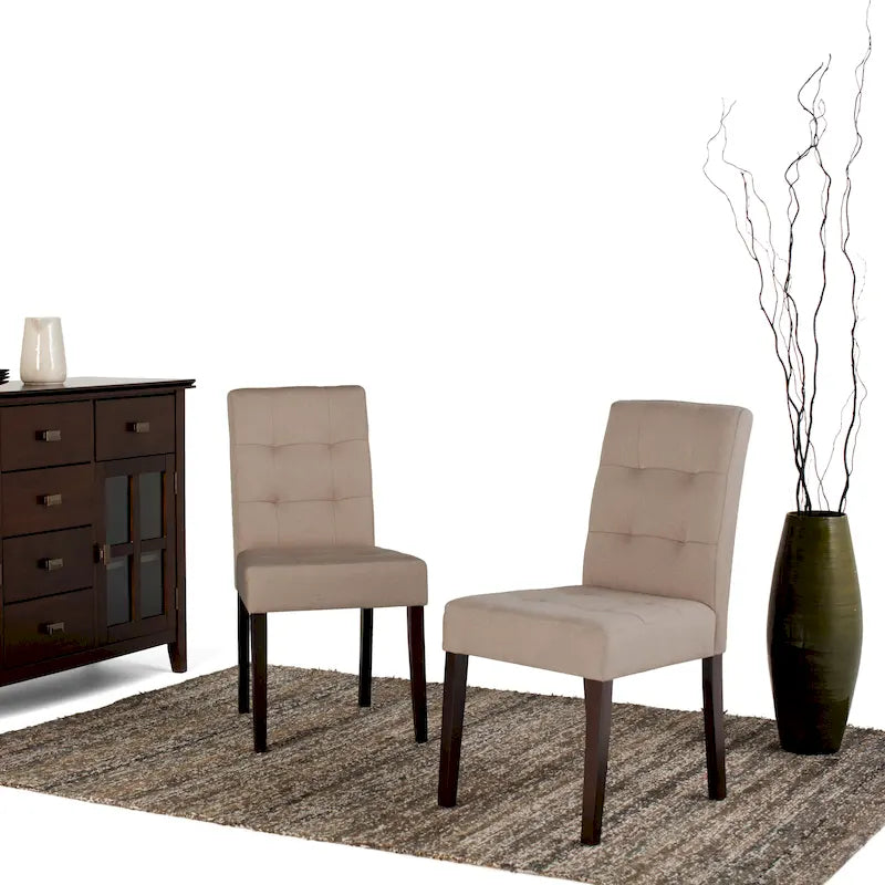 WYNDENHALL Jefferson Contemporary Parson Dining Chair (Set of 2) - 18.9w x 23d x 35.8h