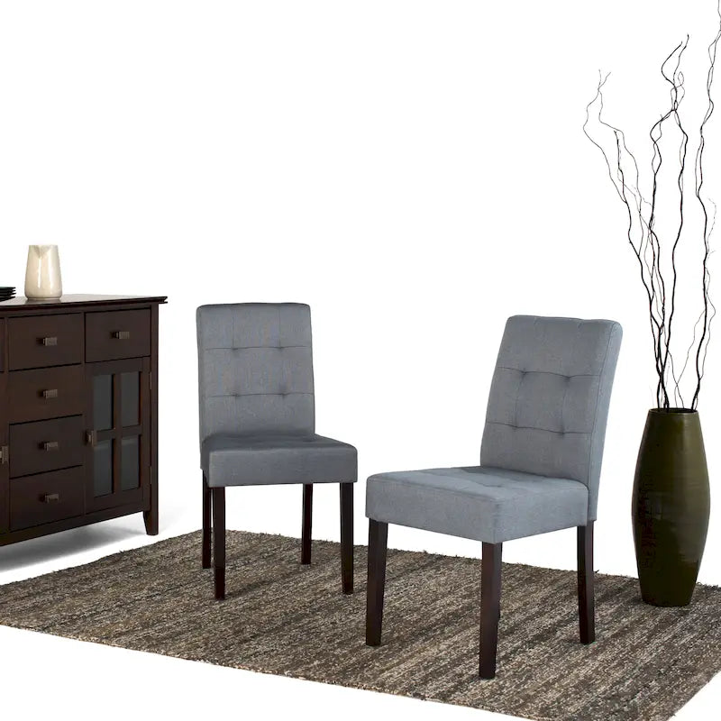 WYNDENHALL Jefferson Contemporary Parson Dining Chair (Set of 2) - 18.9w x 23d x 35.8h
