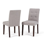 WYNDENHALL Jefferson Contemporary Parson Dining Chair (Set of 2) - 18.9w x 23d x 35.8h