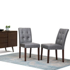 WYNDENHALL Jefferson Contemporary Parson Dining Chair (Set of 2) - 18.9w x 23d x 35.8h