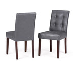 WYNDENHALL Jefferson Contemporary Parson Dining Chair (Set of 2) - 18.9w x 23d x 35.8h