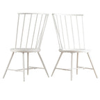 Truman High Back Metal and Wood Spindle Dining Chair (Set of 2) by iNSPIRE Q Modern