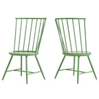 Truman High Back Metal and Wood Spindle Dining Chair (Set of 2) by iNSPIRE Q Modern