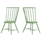 Truman High Back Metal and Wood Spindle Dining Chair (Set of 2) by iNSPIRE Q Modern