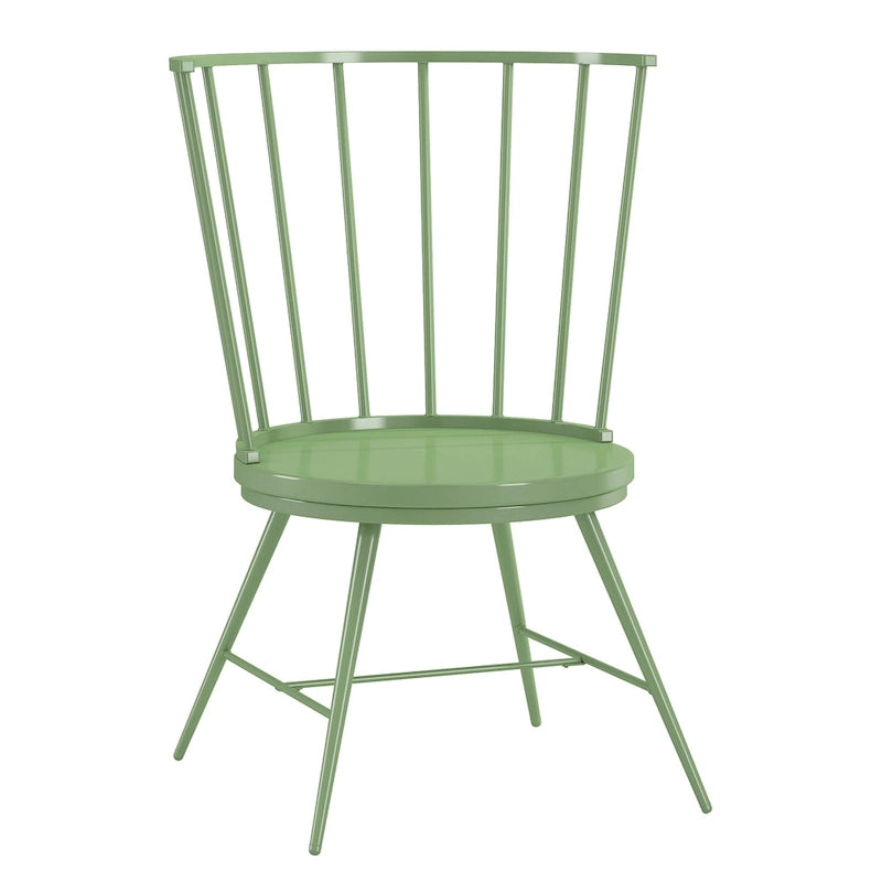Truman High Back Metal and Wood Spindle Dining Chair (Set of 2) by iNSPIRE Q Modern