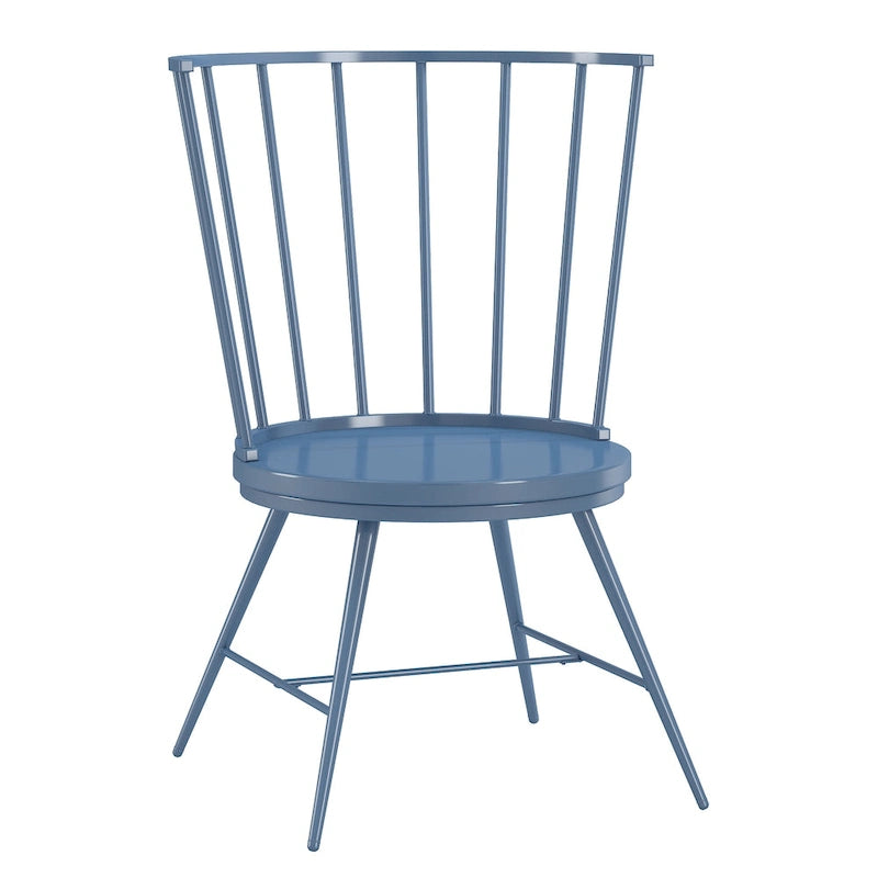 Truman High Back Metal and Wood Spindle Dining Chair (Set of 2) by iNSPIRE Q Modern