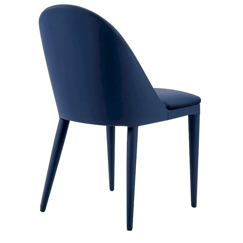 Fully Assembled Microfiber Leather Upholstered Dining Chairs, Set of 2 - 22.44D x 18.5W x 32.28H