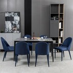 Fully Assembled Microfiber Leather Upholstered Dining Chairs, Set of 2 - 22.44D x 18.5W x 32.28H