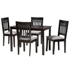 Genesis Modern styled Fabric and Wood Dining Set