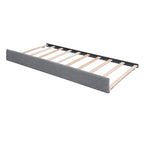 Teddy Fleece Full Size Upholstered Platform Bed with Trundle