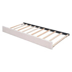 Teddy Fleece Full Size Upholstered Platform Bed with Trundle
