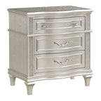 Katerina Ivory and Silver Oak 4-piece Upholstered Platform Bedroom Set