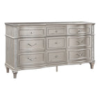 Katerina Ivory and Silver Oak 4-piece Upholstered Platform Bedroom Set